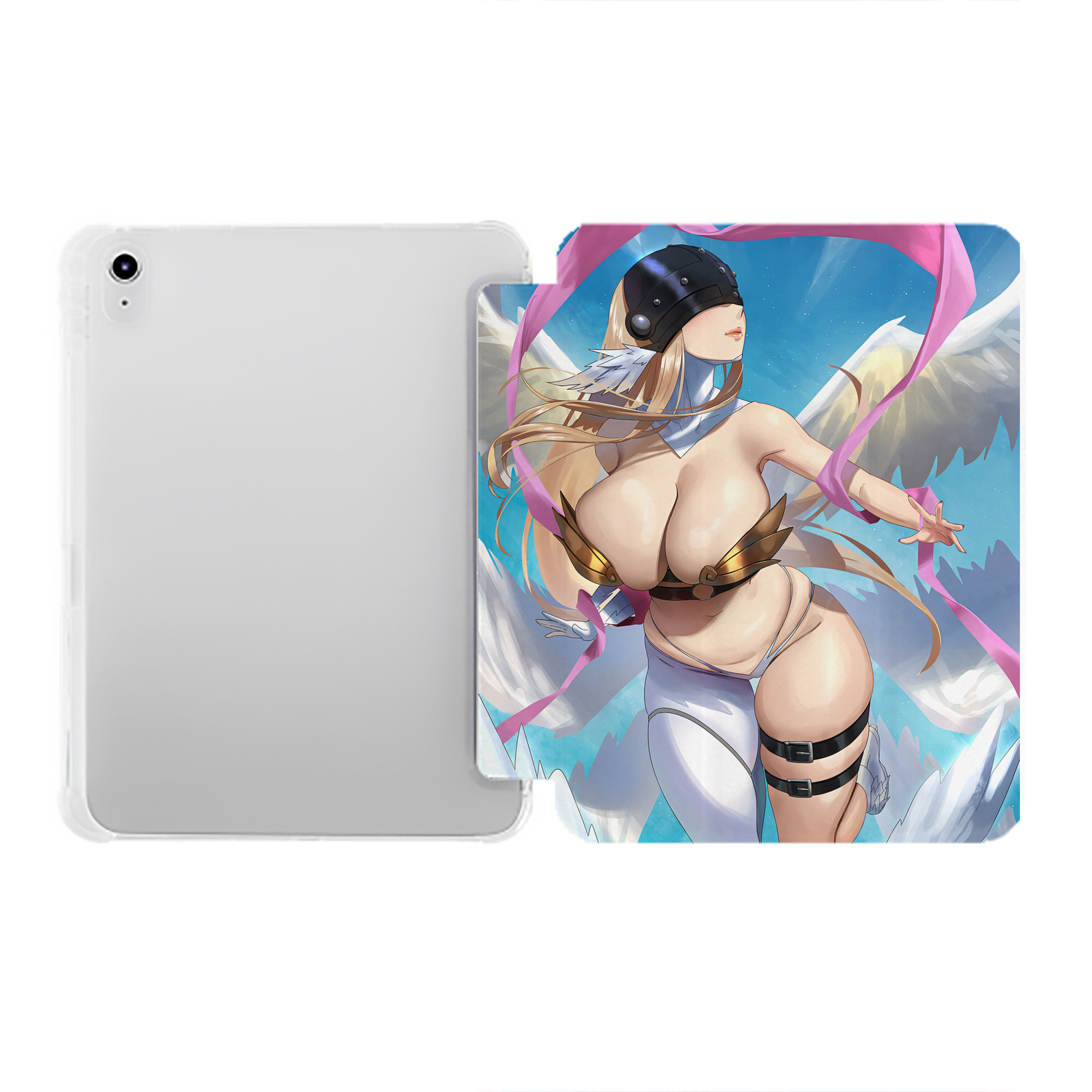 （画像用） Digimon デジタルモンスター/デジモン IPad ケース ペン収納付き 三つ折りスタンド PUレザー×シリコン 対応機種9.5/10.5/10.9インチ